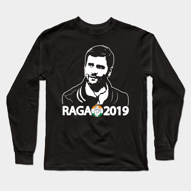 Rahul Gandhi for PM Congress Party India Long Sleeve T-Shirt by alltheprints